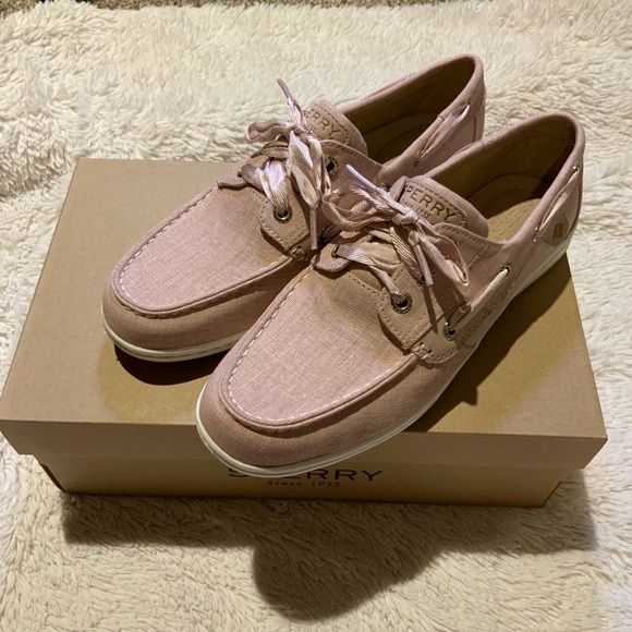 sperry songfish linen boat shoe